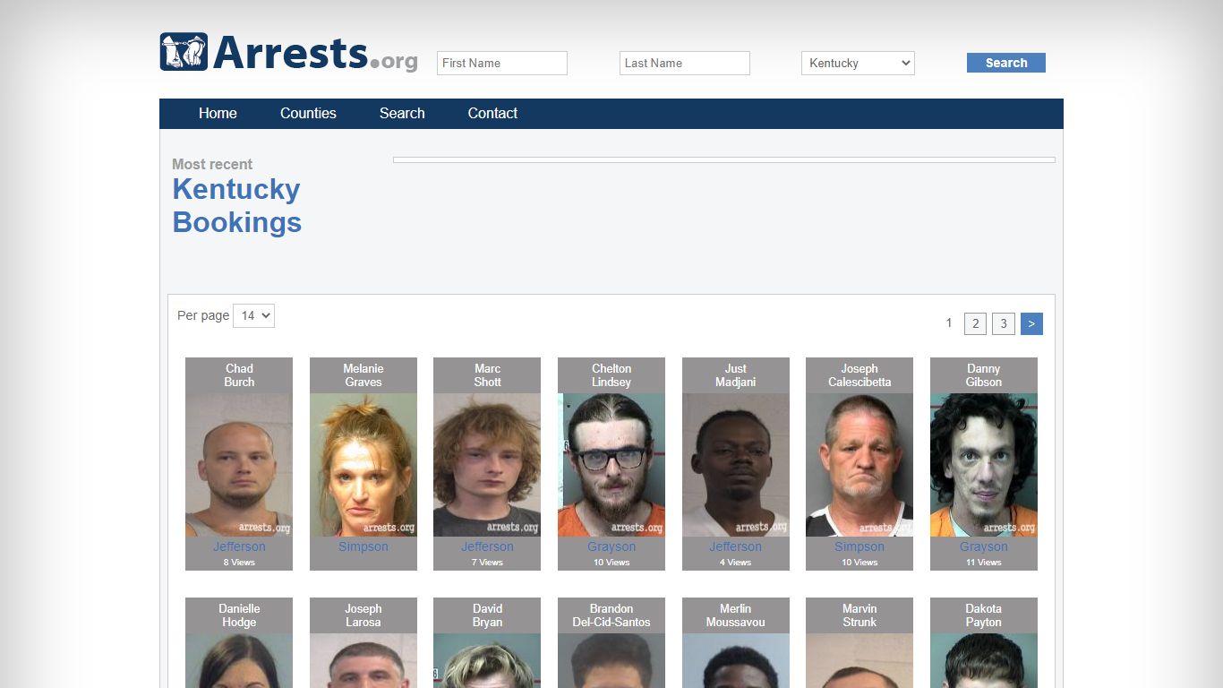 Kentucky Arrests and Inmate Search